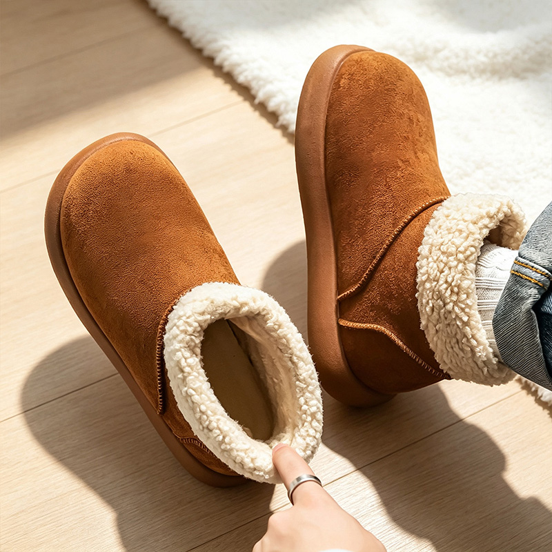 Waterproof Winter Boot - 秋冬用メンズスノーブーツ、フリース裏地と厚手の断熱材付き、男女兼用の暖かいコットンシューズ、厚底で身長を高く見せる滑り止め付きのアウトドア用暖かいファーショートブーツ。