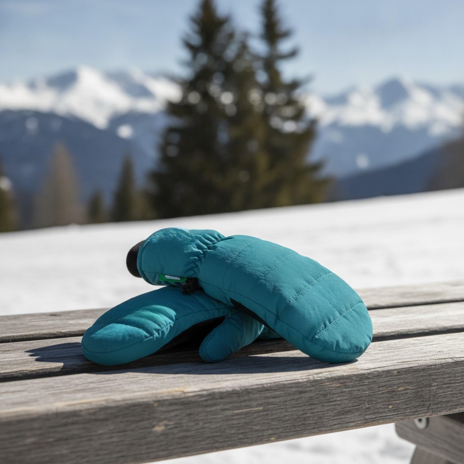 Snow Glove Insulated - 大人用、男女兼用、調整可能な手首ストラップ付き、断熱素材のスノーボード用ミトン。防水・防風機能付きで、スキーや雪遊びに最適な冬用手袋。