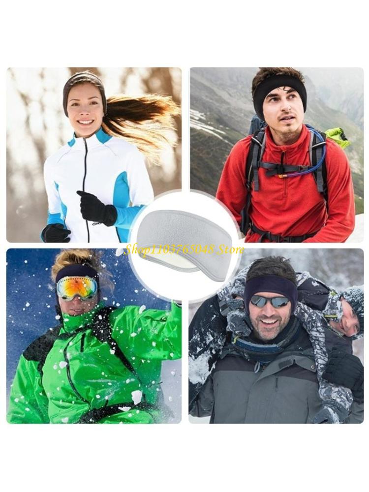 Winter Headband Fleece - R53Eフリースイーアウォーマーウィンターフリースヘッドバンドスキーを走るために暖かく滞在