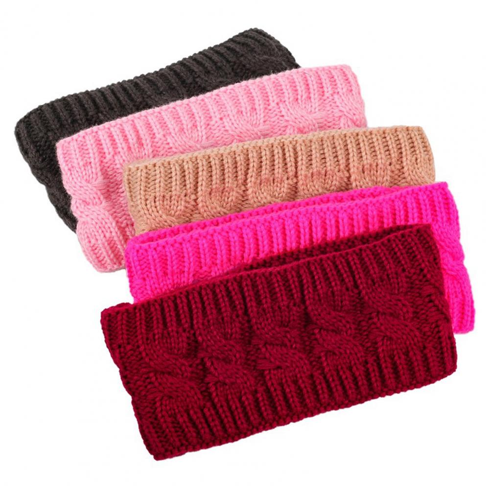 伸縮性のある編み込みヘアバンド、女性用冬用イヤーウォーマー、 - Fleece Ear Warmer Band のレビューと価格