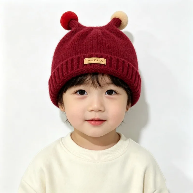 子供用冬用帽子 48-52cm 1-5歳 女の子用 ニット帽 - Knit Beanie Hat Warm のレビューと価格