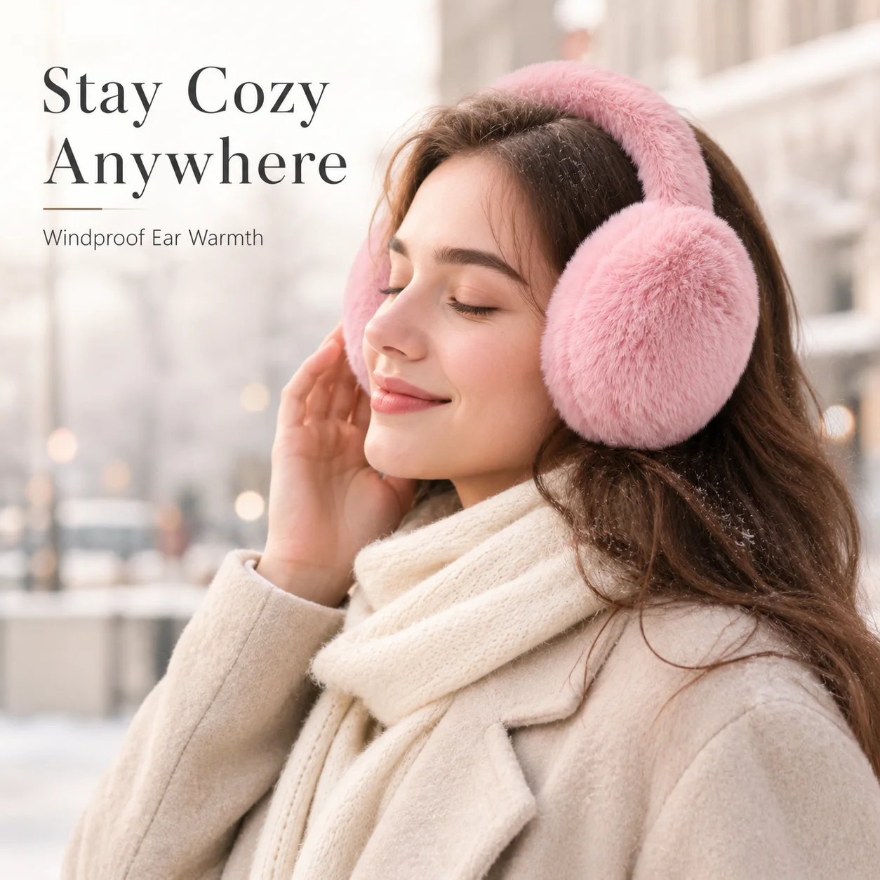 超暖かいプラッシュイヤーマフ、折りたたみ式耳保護具（学生やサ - Earmuffs Foldable のレビューと価格