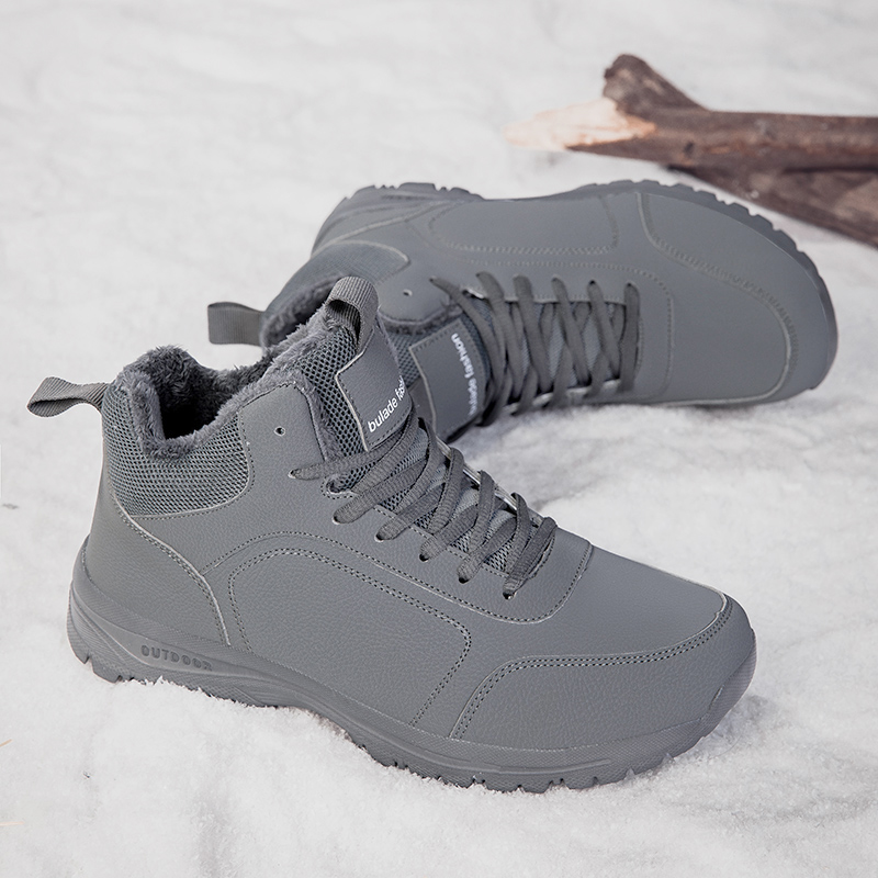 冬のメンズブーツ暖かい豪華なメンズスノーブーツ高品質冬の滑り - Waterproof Winter Boot のレビューと価格