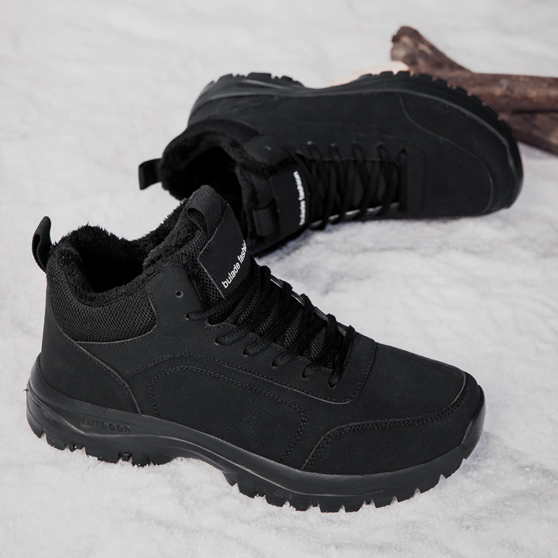冬のメンズブーツ暖かい豪華なメンズスノーブーツ高品質冬の滑り - Waterproof Winter Boot のレビューと価格