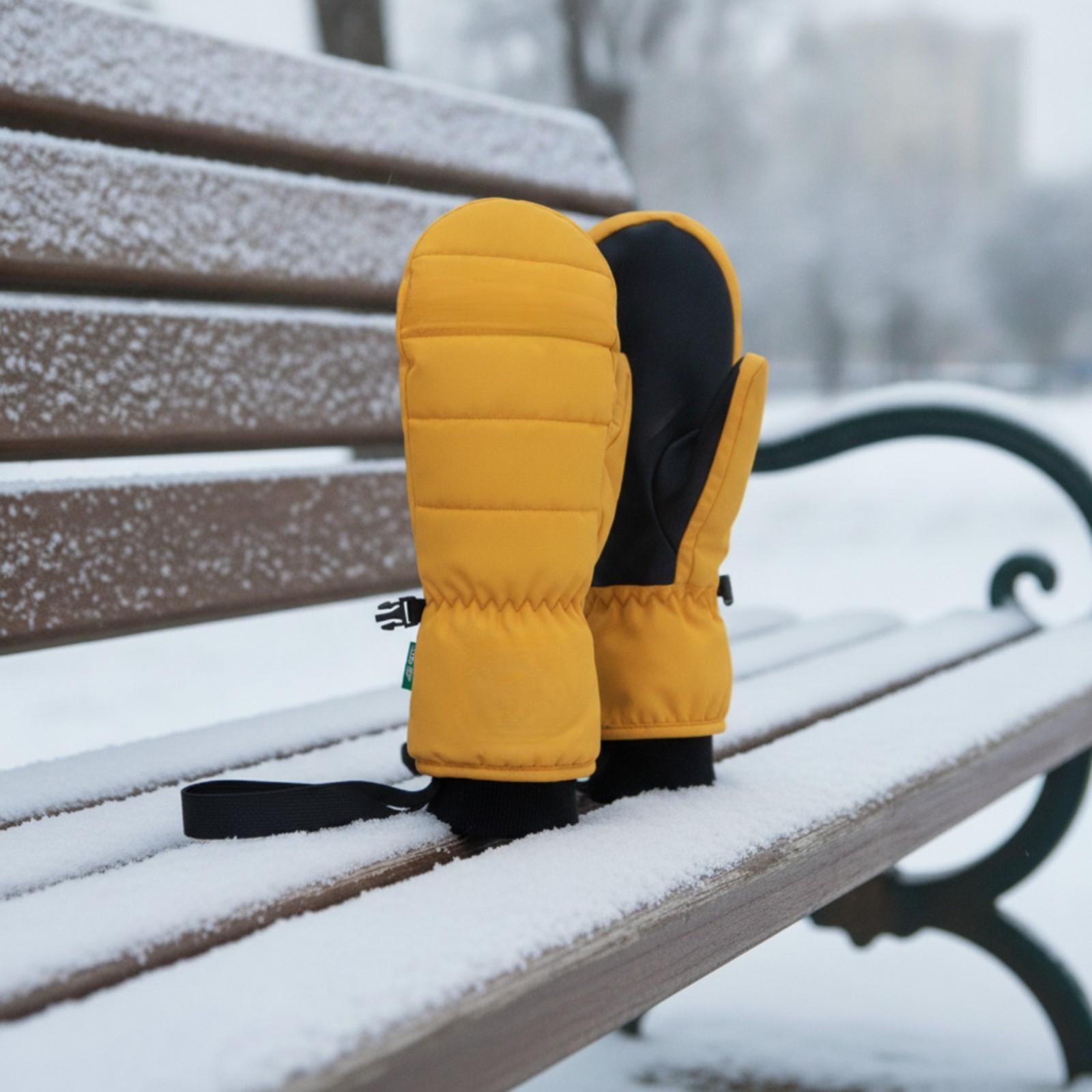 大人用、男女兼用、調整可能な手首ストラップ付き、断熱素材のス - Snow Glove Insulated のレビューと価格