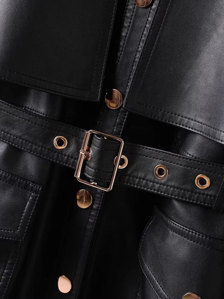 新しい女性用スプリットレザーモーターバイカージャケット春秋フ - Down Jacket Packable のレビューと価格