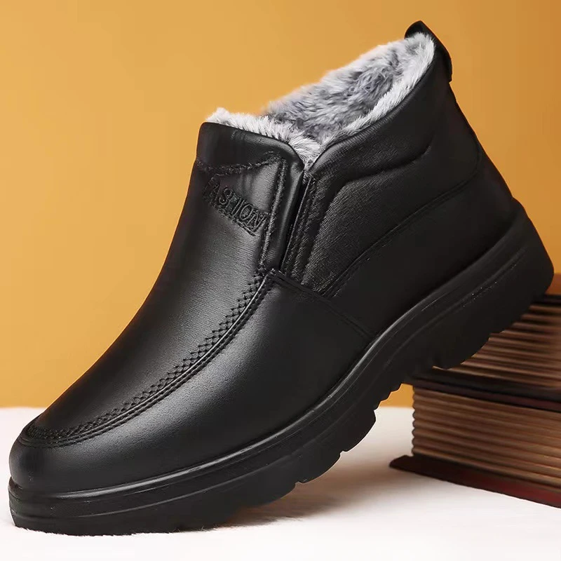 冬のメンズアンクルブーツぬいぐるみ暖かいアンチスリップ防水綿 - Waterproof Winter Boot のレビューと価格