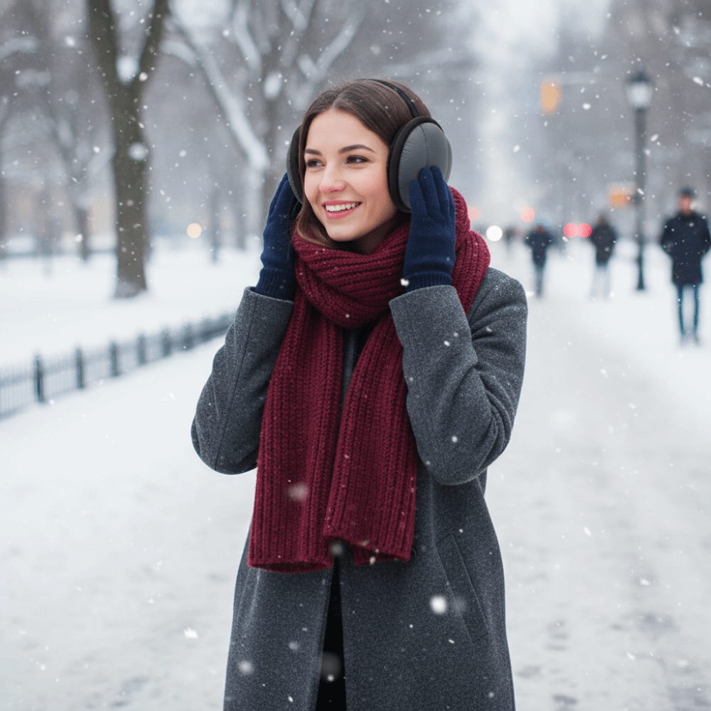 ファッション耳保護冬用メンズイヤーマフ 折りたたみ式 暖かい - Earmuffs Foldable のレビューと価格