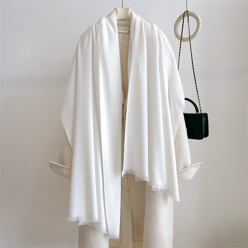 高級冬カシミヤスカーフ レディース 無地 ハンカチ 暖かいパ - Shawl Wrap Winter のレビューと価格