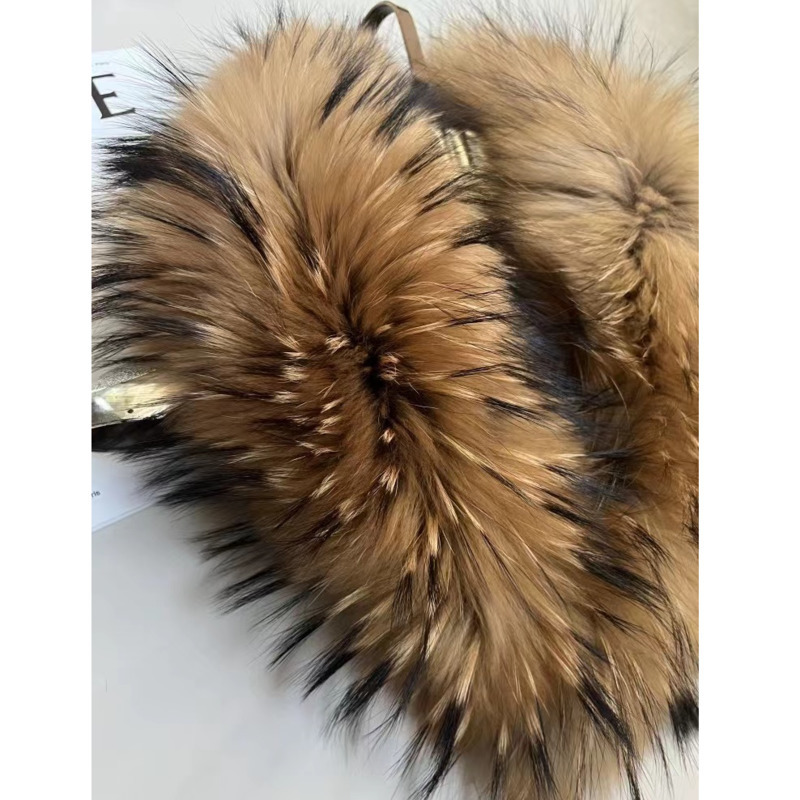 アライグマの毛皮の襟 女性用 冬用 毛皮の襟 コート ジャケ - Shawl Wrap Winter のレビューと価格