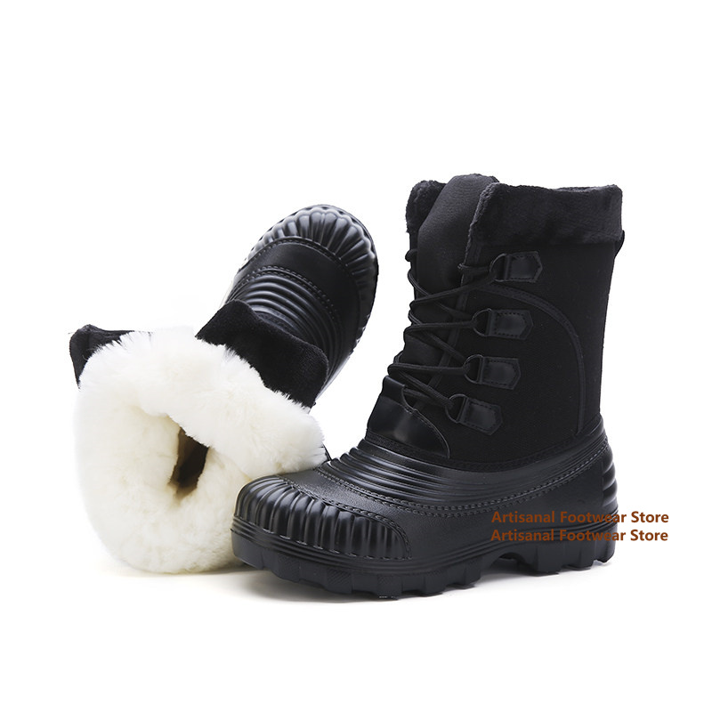 メンズ カモフラージュ柄 スノーブーツ、防水加工、ゴム製つま - Waterproof Winter Boot のレビューと価格