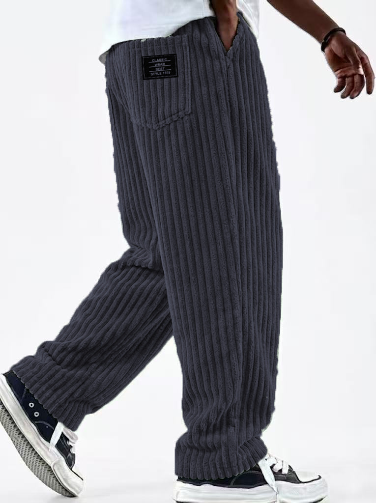 冬用コーデュロイパンツ メンズ新作 ファッション 無地 フリ - Corduroy Pant Warm のレビューと価格